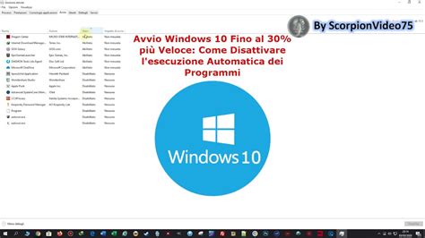 Windows 10 come abilitare lapertura del software allavvio